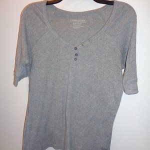 Faded Glory Gray Top Size Large